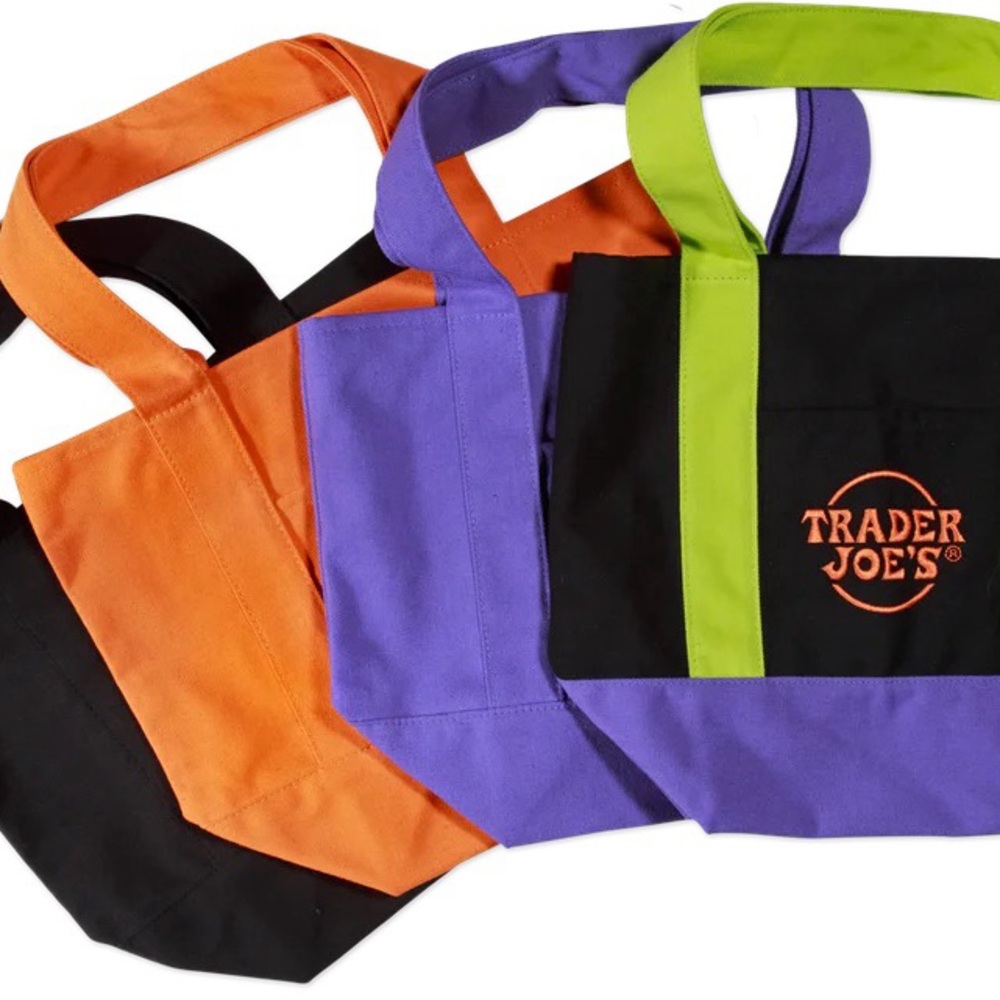 Trader Joe's Trick-orTtreat Mini Canvas Tote Bags Set